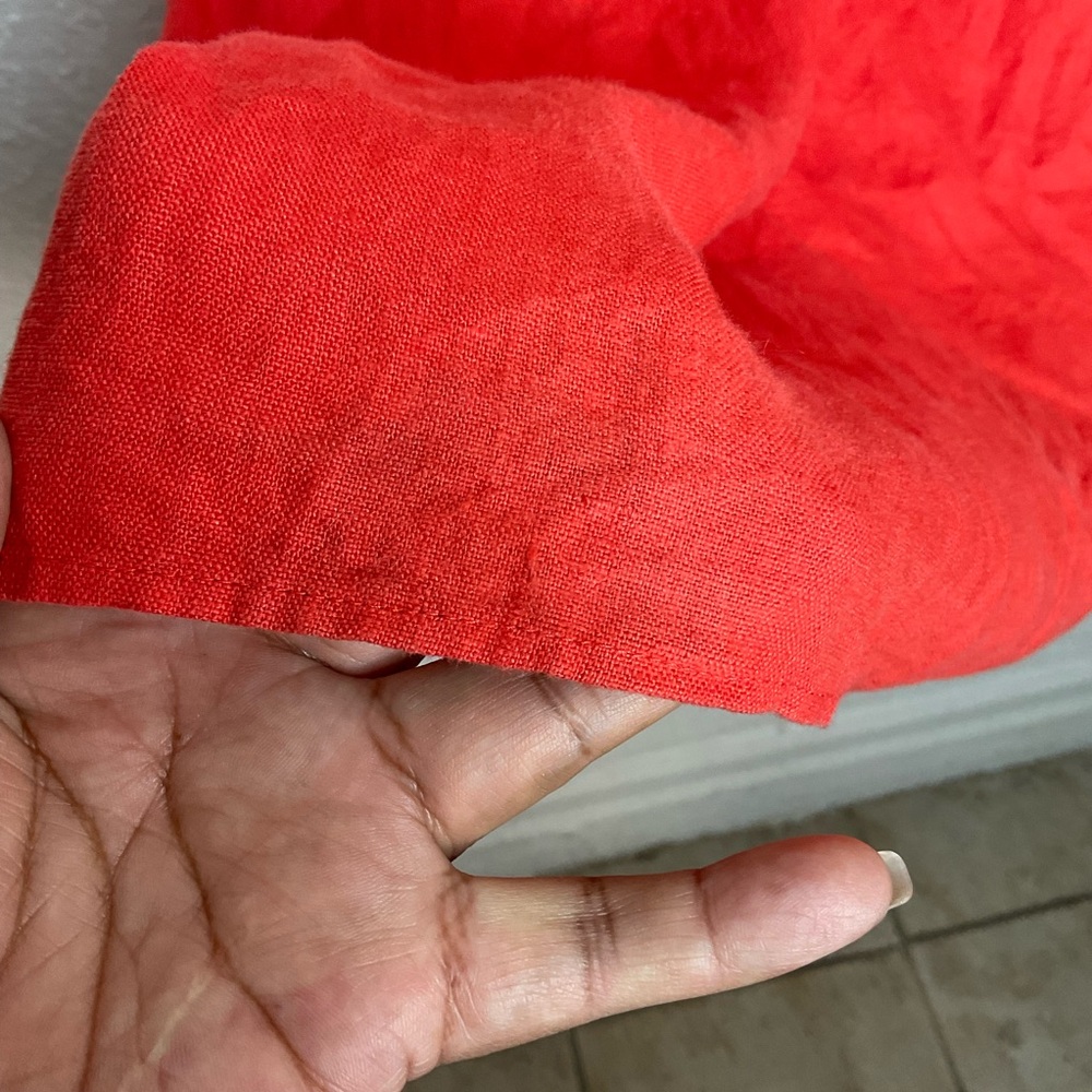 Reformation Red Lace-Up Mini Dress - Picture 11 of 14